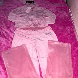 Juicy Couture Rose Pink OG Velour Tracksuit